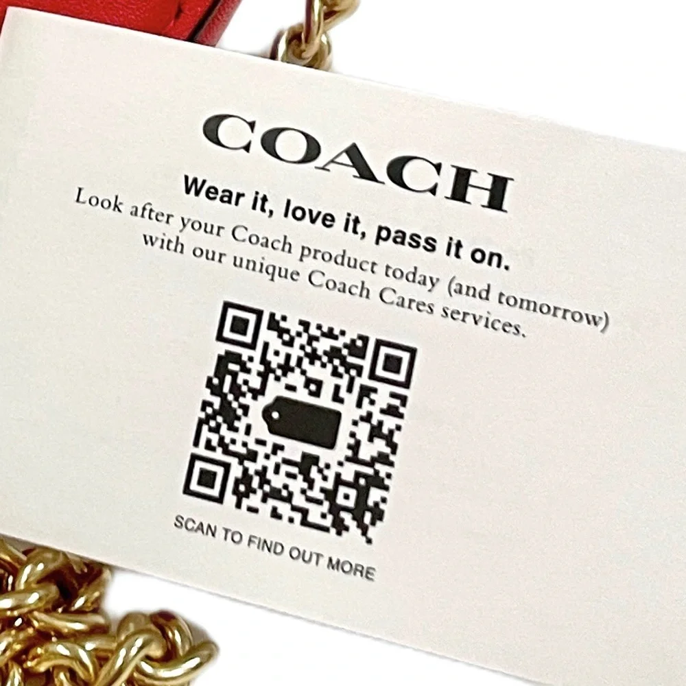 COACH Small Strawberry Coin Case NWT in Original Packaging - Picture 13 of 13